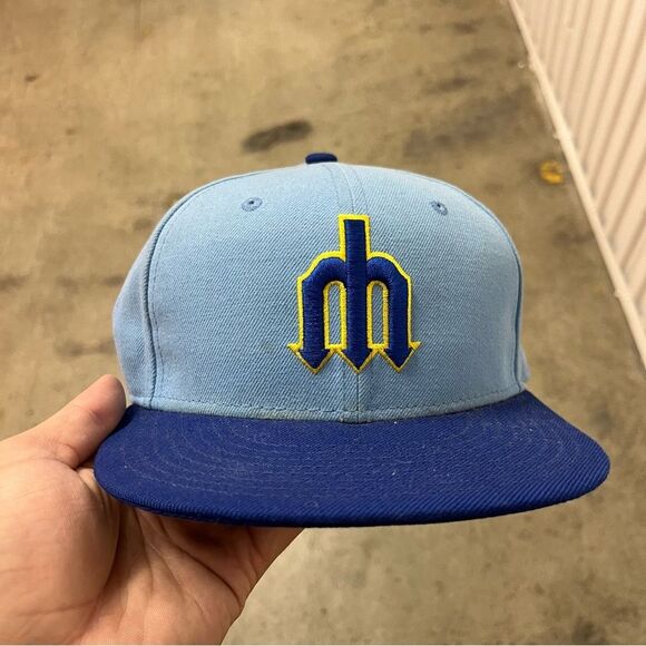 New Era Other - New Era Seattle Mariners 5950 Wool Blend Fitted Cap (7 1/4)